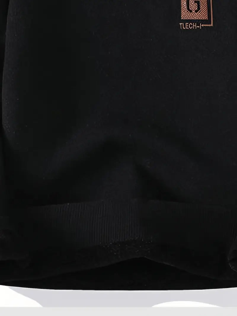 Black Graphic Crewneck Sweater – Streetwear Pullover