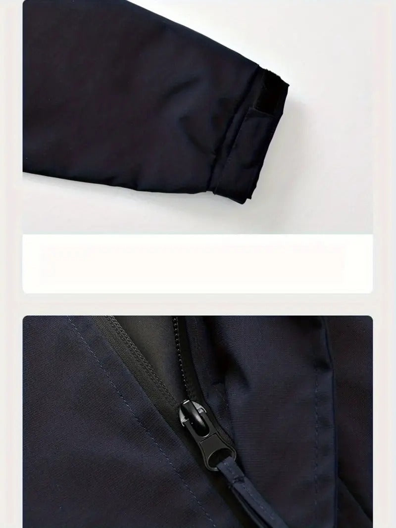 Men’s Hooded Winter Puffer Jacket – Windproof Warm Quilted Jacket