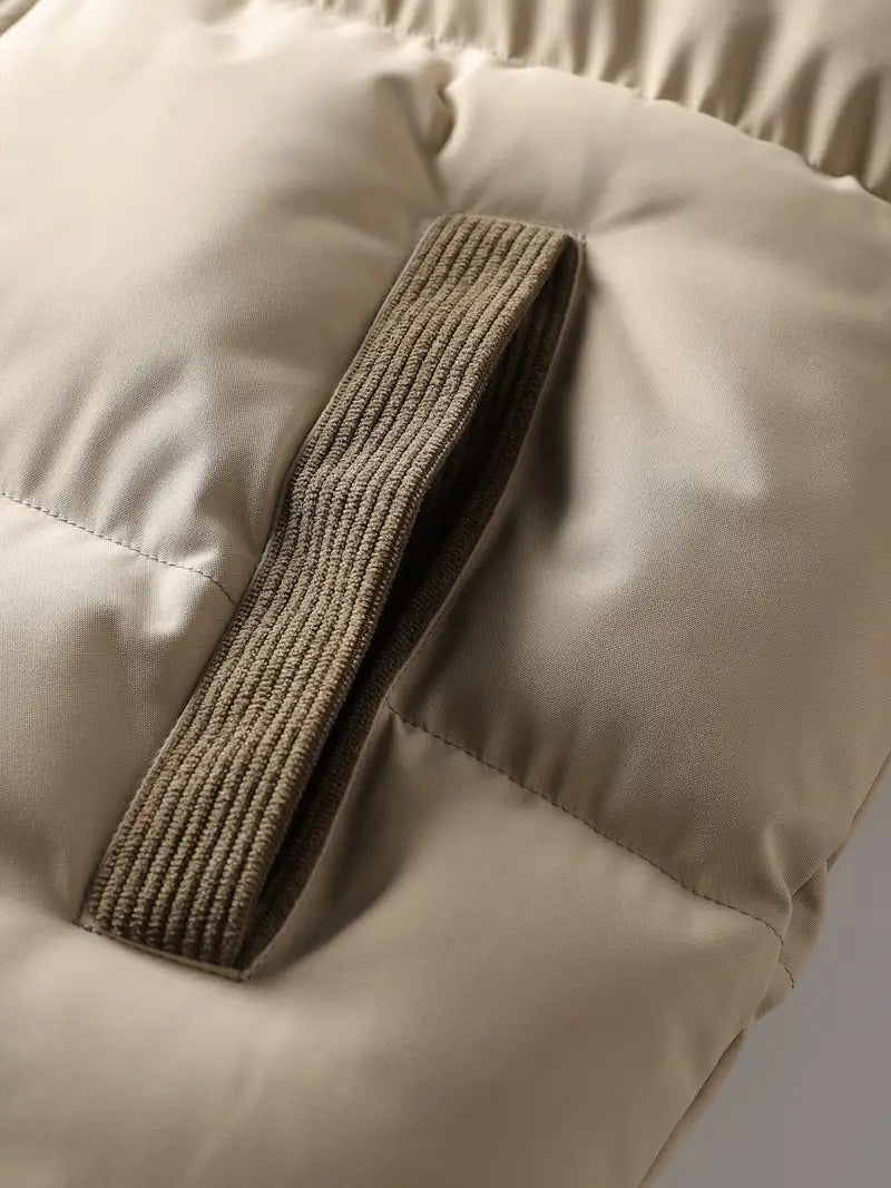 Men’s Hooded Puffer Jacket – Milano Italia Winter Jacket with Warm Padding