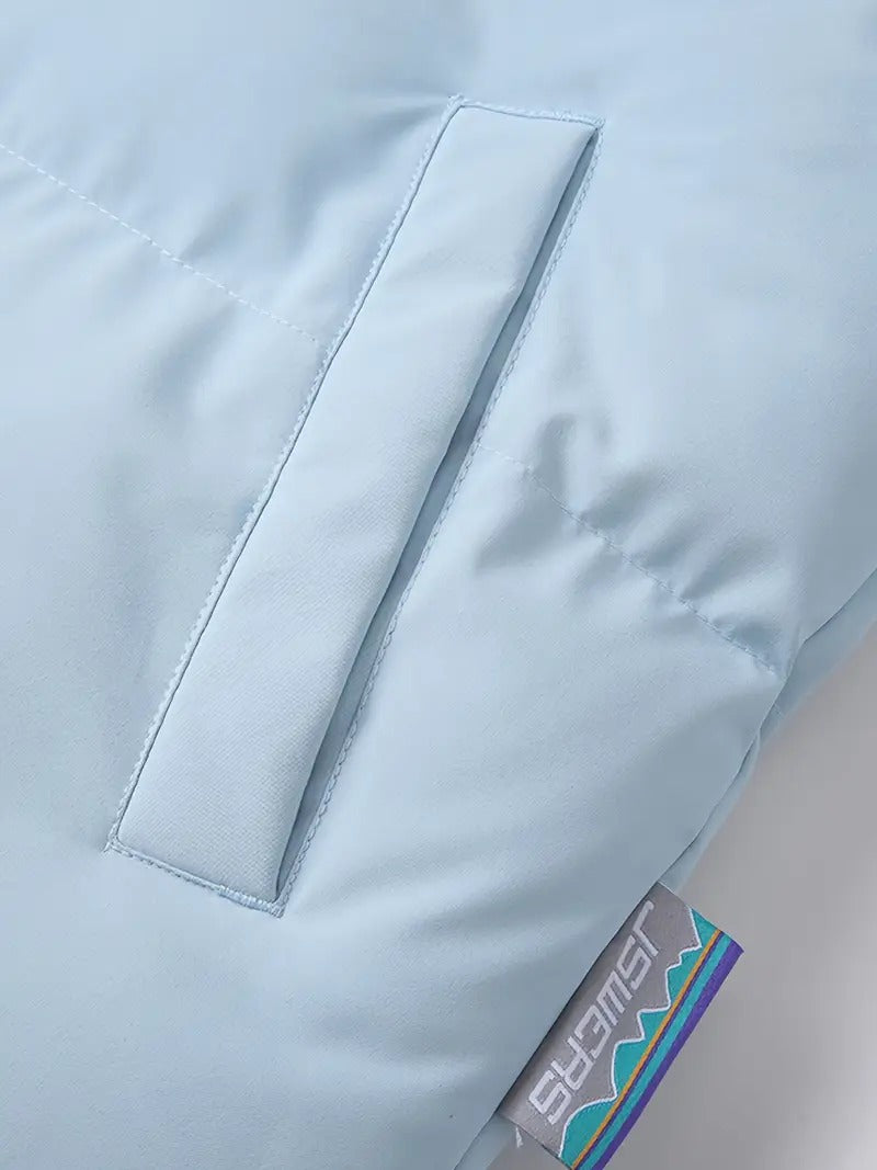 Men’s Hooded Puffer Jacket – Extra Warm Winter Jacket with Contrast Hoodie